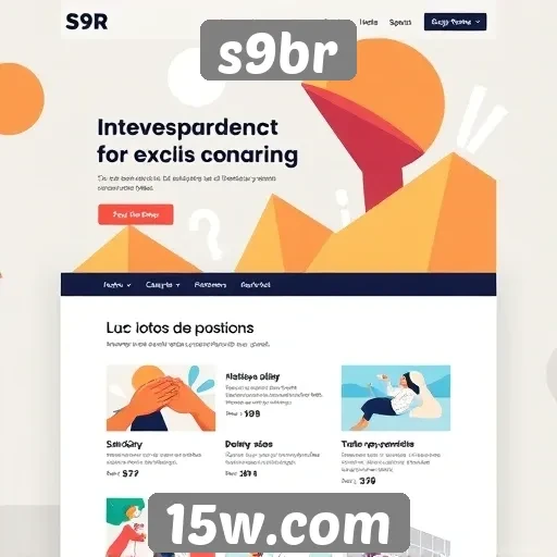 tendências de design visual no site s9br